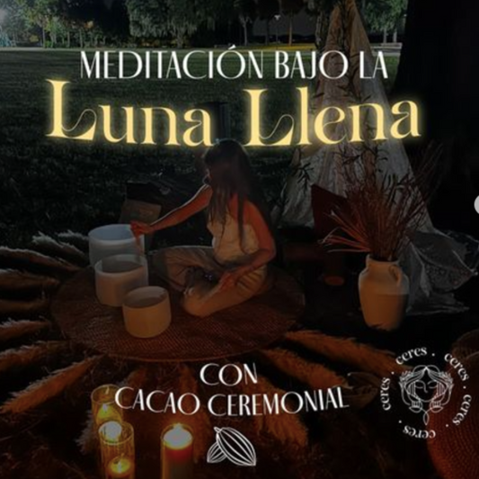 Meditación Bajo Luna Llena + Cacao Ceremonial